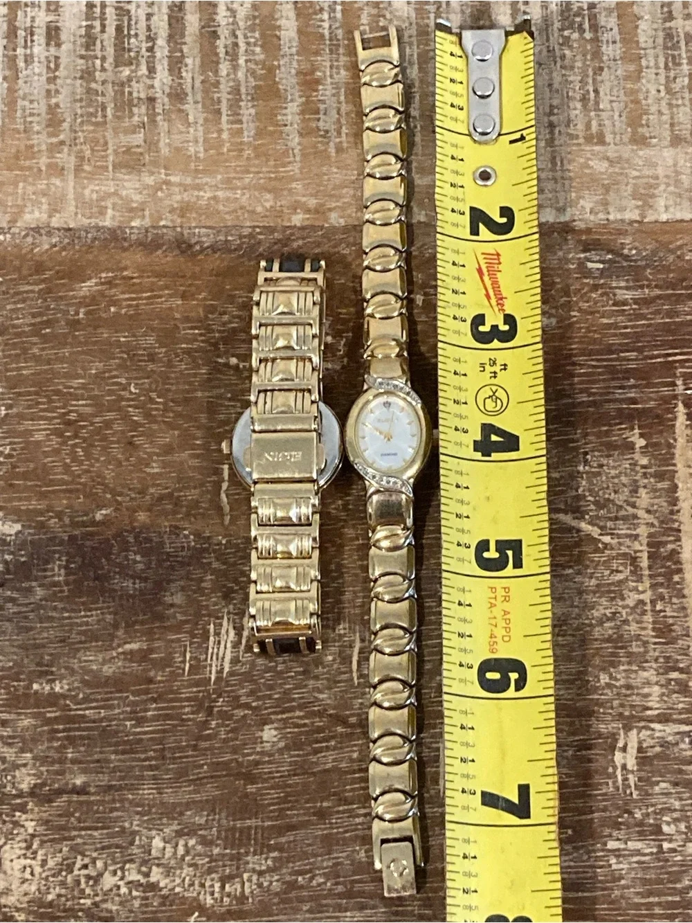 2 Broken Elgin Watches Lot Gold Tone